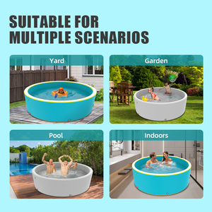 Piscine <span class=keywords><strong>gonflable</strong></span> portable pour adultes, fabriquée par OEM, en PVC DWF, 2x2x0.5m, résistante aux UV, compatible avec l'eau salée, pour utilisation en jardin - Product Image 5