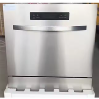 BDWSI60.14SS Panneau en argent 5 programmes de lavage 8 emplacements. Lave-vaisselle autoportant