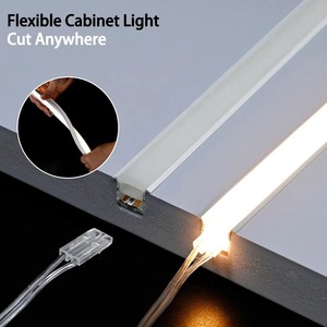 Luz LED de Neón Flexible para Gabinete, Ultrafina, Empotrada, de 12 V y 24 V CC, 6 x 12 mm, <span class=keywords><strong>8</strong></span> x 16 mm, Perfil de Silicona Flexible para Iluminación Debajo del Gabinete - Product Image 3