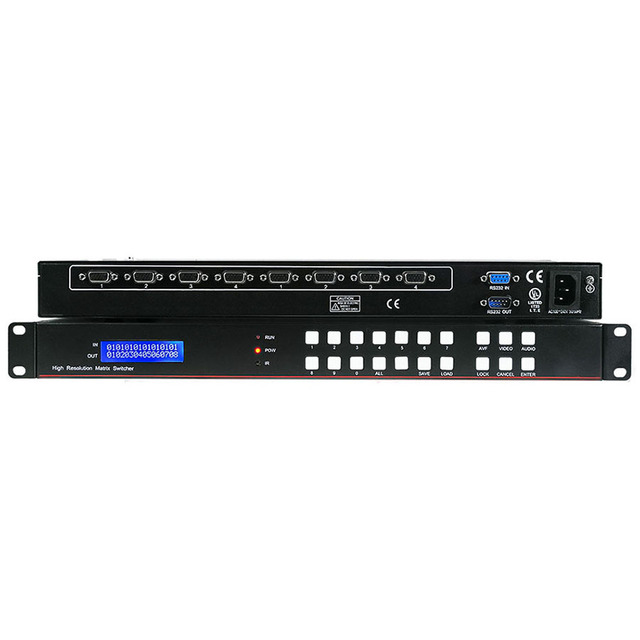 4 Port VGA matrix Switcher 4 in 4 Out VGA Video matrix