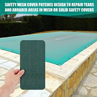 Kit de réparation de couverture de piscine, kit de réparation de couverture de piscine auto-adhésif en maille pour couverture de sécurité enterrée