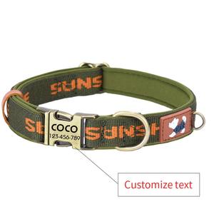 Cartoon Print Pattern Haustier halsband mit Metalls chnalle Band Hunde halsband mit Gravur Großhandel Spot Supply - Product Image 4