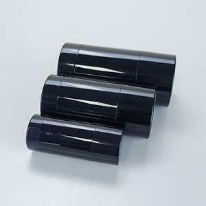 Envase Redondo Negro Vacío para Bálsamo en Barra, Recargable, de Plástico AS, Envase Retráctil para Desodorante en Barra, 15g 30g 50g 75g - Product Image 3