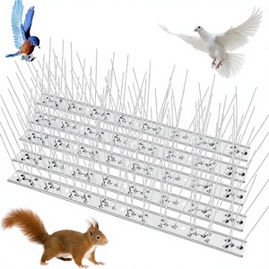 Púas Antipájaros al por Mayor, de Acero Inoxidable, Duraderas, Resistentes al Óxido, Fáciles de Instalar, Púas Repelentes de Aves de 25cm, 33cm, 50cm - Product Image 1