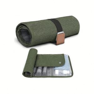 Bolsa de Aseo Enrollable, Organizador de Cosméticos Colgante Impermeable para Viaje, Bolsa de Aseo Portátil para Hombres y Mujeres - Product Image 1
