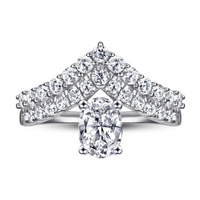 Bague en zircon en argent 925 pour dames de luxe Bijoux de mode pour mariage et fête Usine Vente en gros Conception d'explosion exagérée