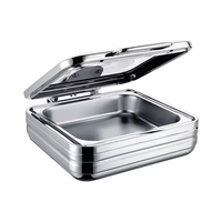 Matériel de restauration : Réchauds alimentaires, Ensemble de présentation rectangulaire pour buffet, Plat de maintien au chaud pour mariage