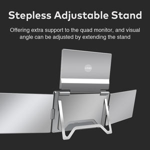 Recomendar SRGB 100% Monitores LCD 1200P Monitor cuádruple de 14 pulgadas 1 Cable para 3 pantallas Monitor <span class=keywords><strong>Gaming</strong></span> para Wins 10/11 y MacOS - Product Image 6