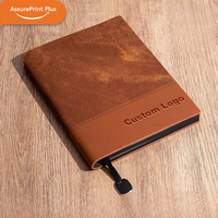 Carnet à spirales A5 personnalisé en cuir PU épissé, avec boucle magnétique et couleurs assorties, idéal pour la promotion d'entreprise