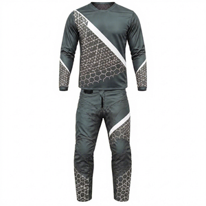 Último Modelo Conjunto de Motocross para Hombre con Bloques de Color, Manga Larga, 100% Poliéster, Secado Rápido, para Todas las Temporadas, Ahora en Venta Online - Product Image 1
