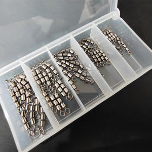 Ensemble de 50 pièces Style américain Figure huit anneaux connecteur rapide <span class=keywords><strong>Triple</strong></span> anneau pivotant à grande vitesse boutons-pression modèle 567810 pour engins de pêche - Product Image 6