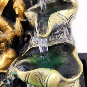 Religion Elefant Wasser brunnen Buddha Statuen Skulptur Harz Ganesha Gott Handwerk Desktop-Ornamente für Wohnkultur - Product Image 2