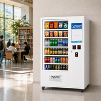 Máquina Expendedora de Aperitivos y Bebidas con Pantalla Táctil de 21.5 Pulgadas, Pago Flexible y Gestión Remota