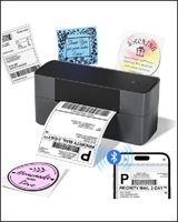 Mesin Pencetak Label Pengiriman Termal Nirkabel Pembuat Label Barcode