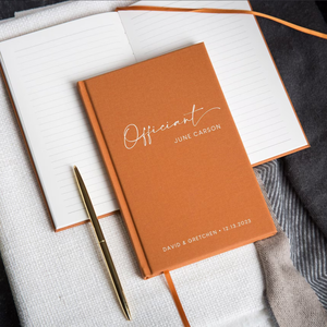 Cuaderno de Lino con Forro, Diseño de Agenda, 5x7 Pulgadas, Diario de Tapa Dura de Lujo Personalizado para Discursos, Bodas, Regalo para Pastor o Anfitrión - Product Image 5