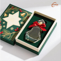 Boîte en carton rigide magnétique en papier recyclé écologique avec estampage de logo personnalisé, emballage cadeau aseptique pour flacon de parfum ou cosmétique