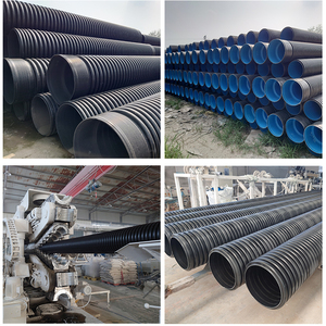 Linh hoạt PE sóng Ống 160 <span class=keywords><strong>mm</strong></span> Kích thước chống tĩnh điện ống thông gió ống tròn <span class=keywords><strong>HDPE</strong></span> ống đôi tường không khí trong lành ống ống - Product Image 3