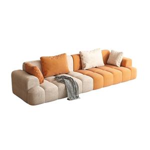 Nordic Minimalistisch Design Modern Fluwelen Sectionele Modulaire Vrijetijdsset Sofa Woonkamer Meubels Getufte Sofa <span class=keywords><strong>Lounge</strong></span> <span class=keywords><strong>Suite</strong></span> Bank - Product Image 6