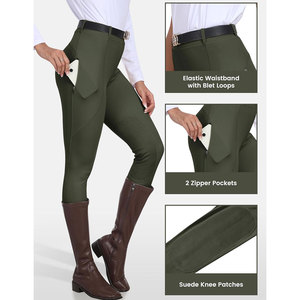 Pantalones de equitación de cintura alta, transpirables, que absorben la humedad, de longitud completa, en oferta, pantalones de equitación para mujer de ajuste relajado, muy vendidos. - Product Image 4