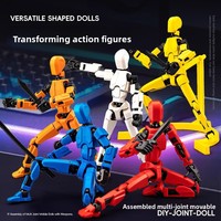 Muñeco articulado impreso en 3D, modelo de figura de acción de robot pequeño Radish, juguete de ensamblaje de bloques de construcción para niños, Zhejiang