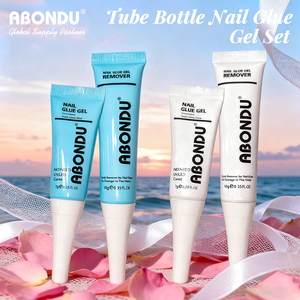 Abondu Sneldrogende Nagellijm Gelset Met Verwijderaar Voor Pers Op Nagels Geen Uv-Lamp Nodig Slangset - Product Image 1