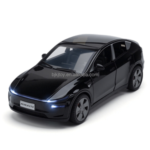Nouvelle Voiture Miniature 1:32 Tesla <span class=keywords><strong>Model</strong></span> <span class=keywords><strong>Y</strong></span> avec Son et Lumière, Portes Ouvrables, Modèle en Alliage à Tirer en arrière, Jouet de Collection, Cadeau pour Garçon - Product Image 1