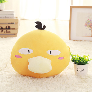 Vente en gros Psyduck Eevee Snorlax Jigglypuff <span class=keywords><strong>Chikorita</strong></span> Coussin chauffe-mains 28CMx33CM Peluche Jouet en peluche - Product Image 4