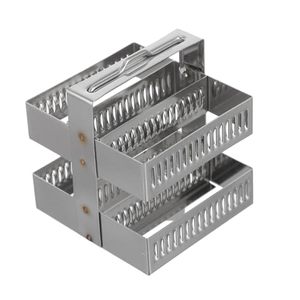 Support de lame de microscope en acier inoxydable, support empilable à 30 positions pour l'enseignement et l'utilisation en laboratoire - Product Image 5