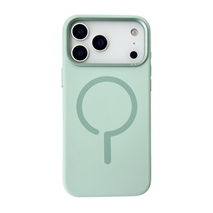 Funda Magnética de Silicona Líquida de Lujo para Teléfono 17 Pro Max 16 Plus 17Air, Carga Inalámbrica, Forro de Franela, Protección Antigolpes - Product Image 2