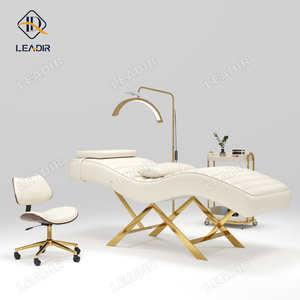 Leadir tempat tidur bulu mata, Modern berbahan baja tahan karat dapat disesuaikan dengan kepala dan warna dapat disesuaikan tempat tidur pijat Salon nyaman - Product Image 1