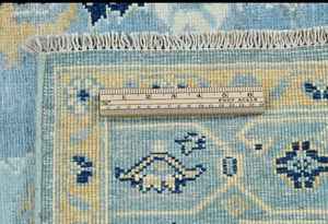 Bleu Kazak Oushak fait à la main 4X6 pi tapis moderne Floral Oriental tapis classique Rectangle taille personnalisable pour voyage prière pique-nique - Product Image 6