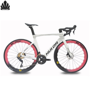 Bicicleta <span class=keywords><strong>de</strong></span> Carretera HULDA 700C con Ruedas <span class=keywords><strong>de</strong></span> Fibra <span class=keywords><strong>de</strong></span> Carbono, Horquilla Rígida Tipo Fever <span class=keywords><strong>de</strong></span> Lujo, Velocidad Variable Electrónica, Cableado Interno y Frenos <span class=keywords><strong>de</strong></span> Disco Hidráulicos - Product Image 1
