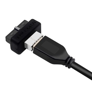 Adaptateur <span class=keywords><strong>USB3</strong></span> 19P20P vers TYPE E pour carte mère et port de câble C frontal du boîtier, intégrés. - Product Image 2