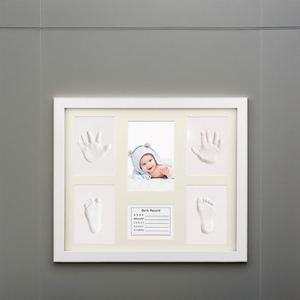 Kit Custom in legno di 12 mesi per bambini con tampone di inchiostro Touch pulito impronta di mano e Logo personalizzato - Product Image 3