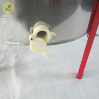Nouveau style 4 cadres Extracteur de miel manuel en acier inoxydable à rotation automatique