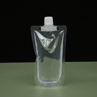 Pochette en plastique Transparent pour boisson, contenant de qualité alimentaire, vide, pour boissons, vin, lait, liquide, 1 pièce