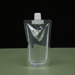 Custom מזון כיתה ריק שקוף ברור משקאות יין חלב נוזלי זרבובית פלסטיק לשתות פאוץ - Product Image 2