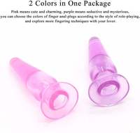 Jouets sexuels anaux pour hommes et femmes, vibrateur de doigt en silicone, plug anal, stimulation du point G, dilatateur vaginal, étanche, pour couples