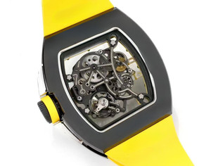 Reloj deportivo para hombre con textura extraordinaria, cerámica negra 6101, tourbillon esqueletizado, resistente al agua y a los arañazos. - Product Image 5