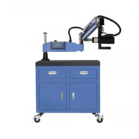 Machine de taraudage électrique CNC à bras flexible avec armoire à outils M3-M16 pour le filetage des métaux