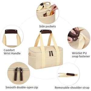 Customized Thermal Lunch Bag Food Storage Bag Waterproof Insulated Picnic Cooler Bag Insulated Travel Lunch Box