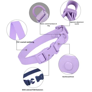 <strong>Waterproof</strong> Rustproof Pet Collar &amp; <strong>Dog</strong> <strong>Leash</strong> Easy to Clean Comfortable PVC All Seasons Ins Style for Hot Selling New Product - Product Image 1