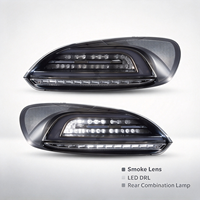 Feux arrière LED à lentille fumée pour VW Scirocco MK3 2009-2014 pré-lifting, clignotants séquentiels dynamiques, plug and play