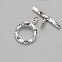 Fermoirs à bascule en argent Sterling 925 plaqué or en forme de fleur Fermoir OT Fermoir à corde pour la fabrication de bracelets et de colliers