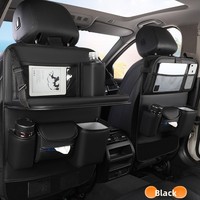Sac de rangement en cuir pour voiture, organiseur de dossier de siège, porte-boîte à mouchoirs, accessoires automobiles