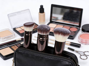 Brocha de maquillaje plegable portátil con cubierta antipolvo, brocha cosmética retráctil de pelo suave para maquillaje diario, accesorios de belleza para mujer - Product Image 5