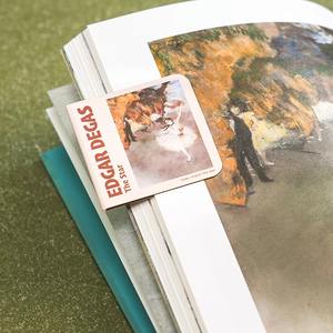 Signet magnétique Peinture mondialement connue Monet Van Gogh <span class=keywords><strong>Dossier</strong></span> de pages d'art antique pour lecteurs de livres Papeterie - Product Image 5