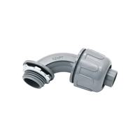 Shanghai Linsky US pour Gray PP631 3/8" 90 Elbow Liquid Tight Connectors Waterproof PVC Electrical Wire Fittings