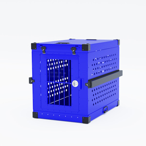 Aluminium Collapsible Dog Animal Kennel Box IATA Foldable Small Large Dog Cage Outdoor Pet House Folding Stainless Metal Crates