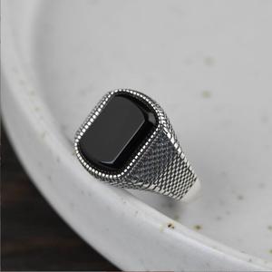 Nuovo Design Anello da Uomo in Argento 925 con Tugra Ottomana Turca, Vendita all'Ingrosso - Product Image 5